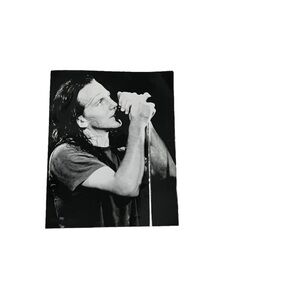 Pearl Jam Black and White Music Art Print.